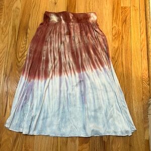 Chaser Silky Faux Wrap MIDI Skirt